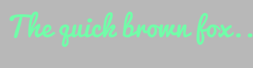 Image with Font Color 72FCA9 and Background Color B8B8B8